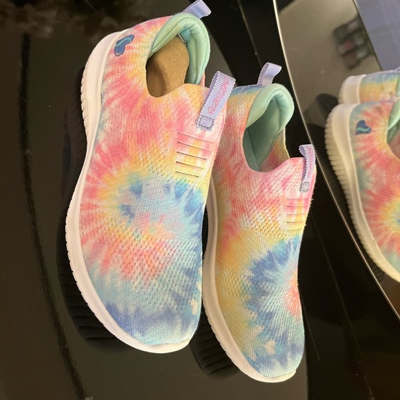 GIRLS SIZE 2 Sketchers Ultra Flex - Groovin Vibe Shoes - Picture 9 of 13